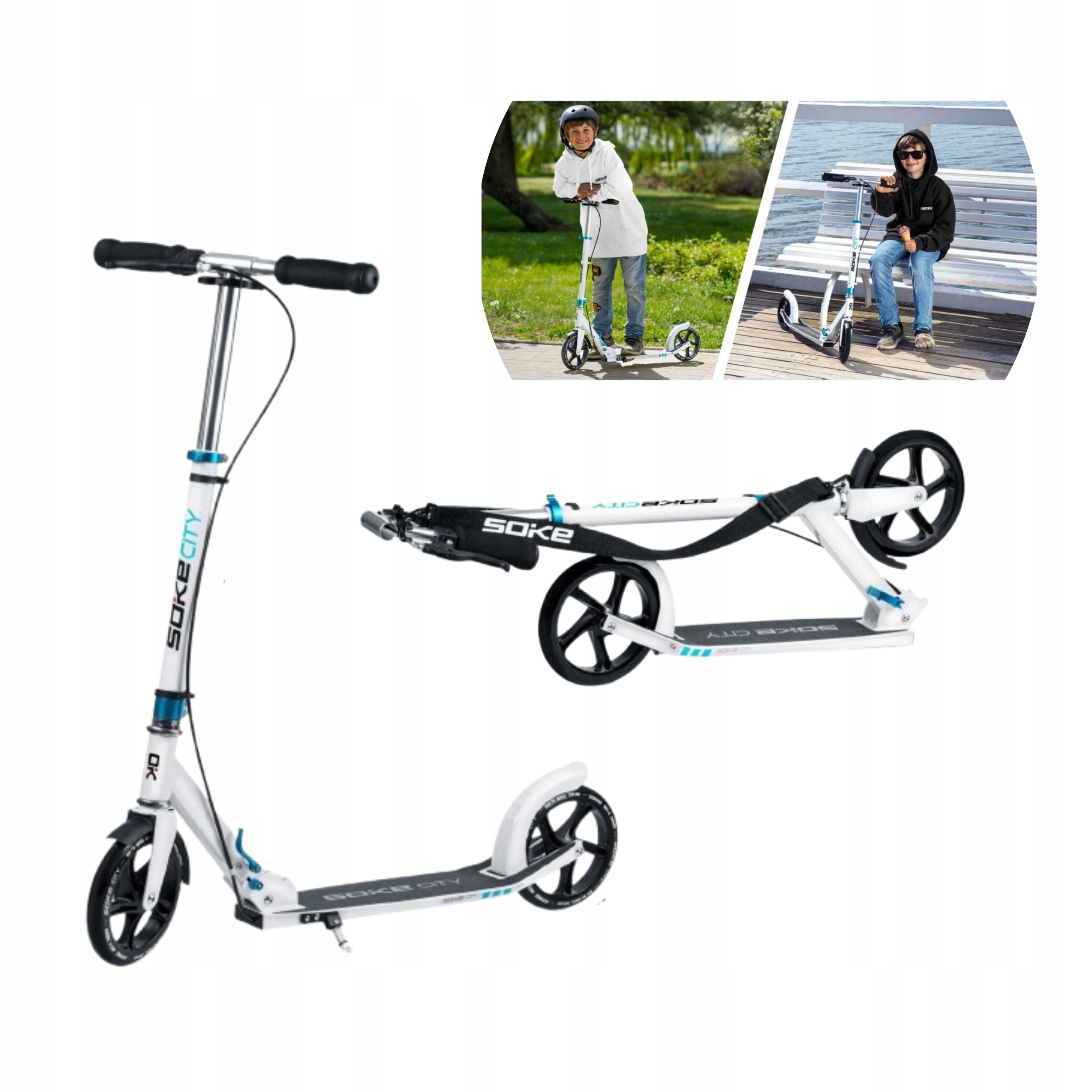 Hulajnoga Miejska Soke City White