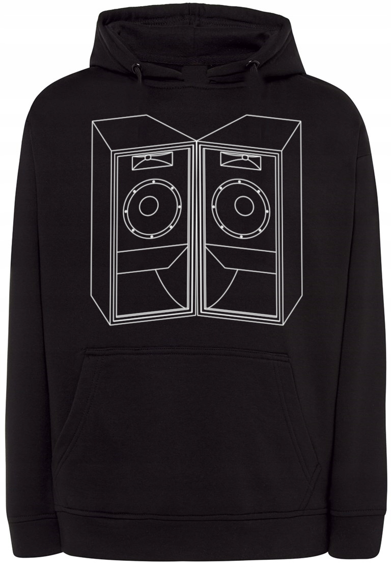 Mikina s pěkným potiskem Reproduktory Sloupky vel. 3XL
