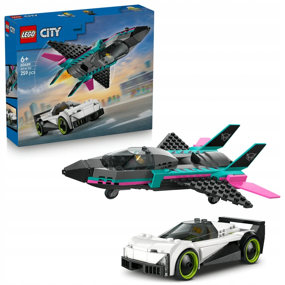 Lego City 60489 Tryskáč vs. auto