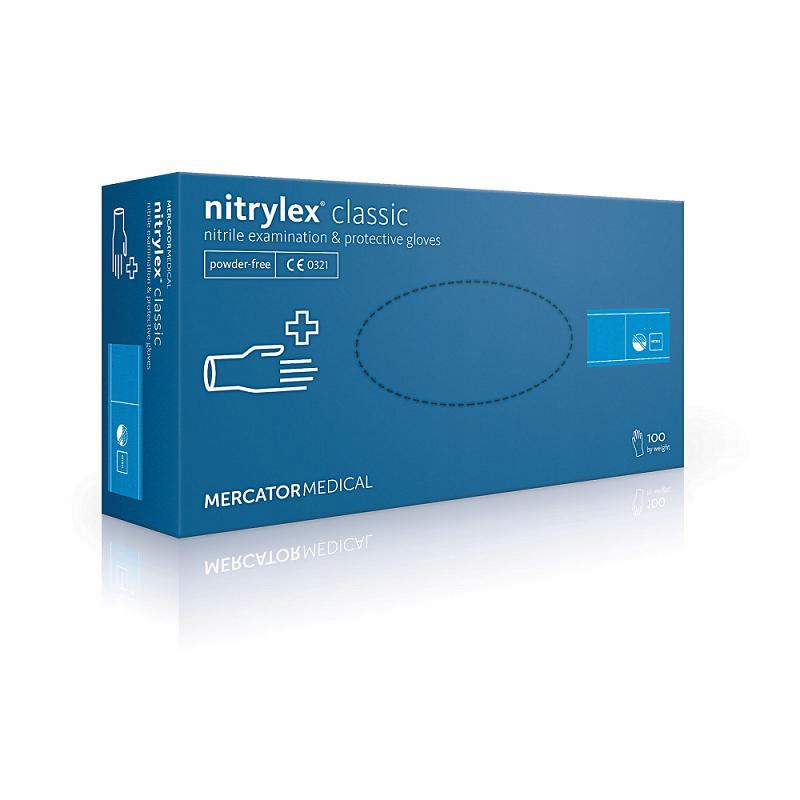 

Rękawiczki nitrylowe Nitrylex niebieskie M