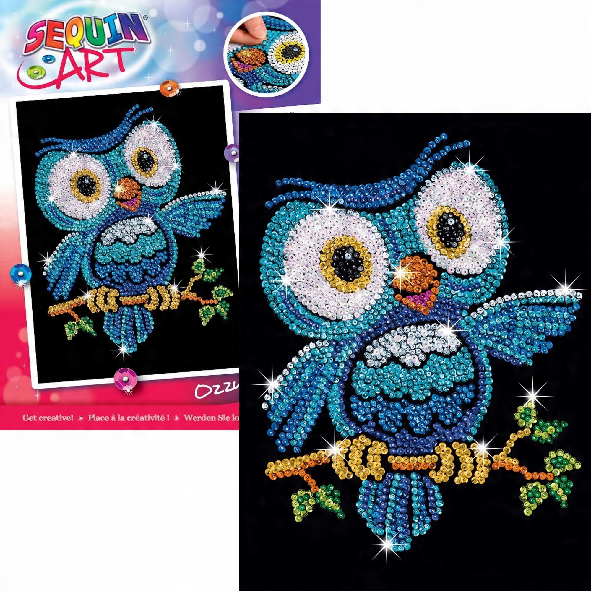 

Obraz Z Cekinów Sowa Zestaw Kreatywny Sequin Art