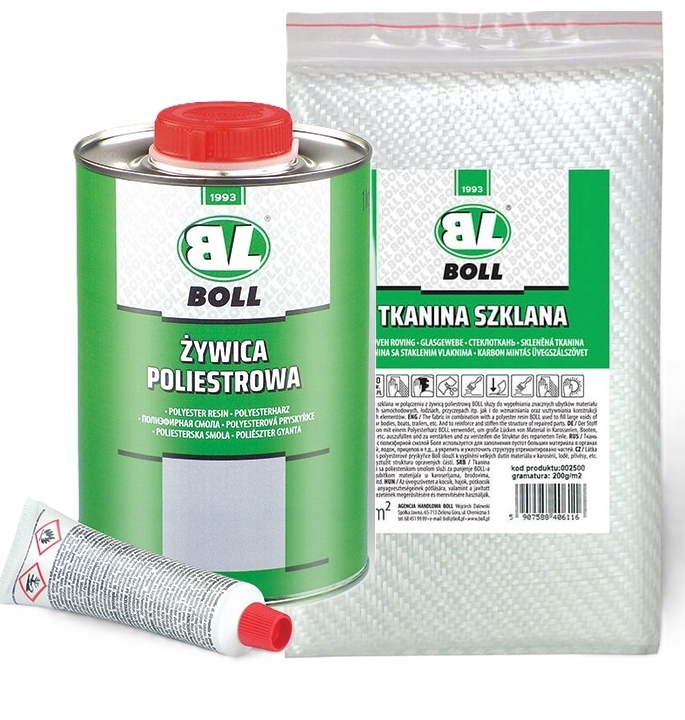 Boll Zestaw do naprawy ubytków ŻYWICA 1L+TKANINA