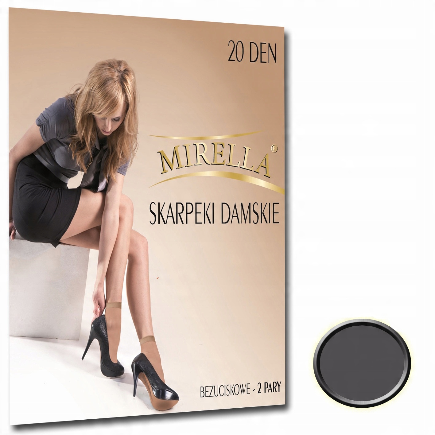 

Mirella Skarpetki damskie lycra20 den 2pary Grafit