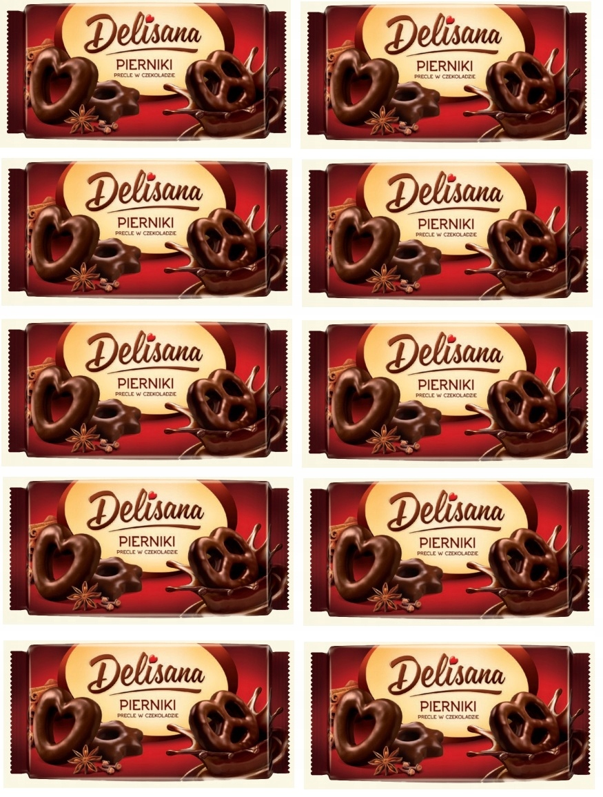 Levně 10 x 400 g Delisana Perníky v dezertní čokoládě Karton