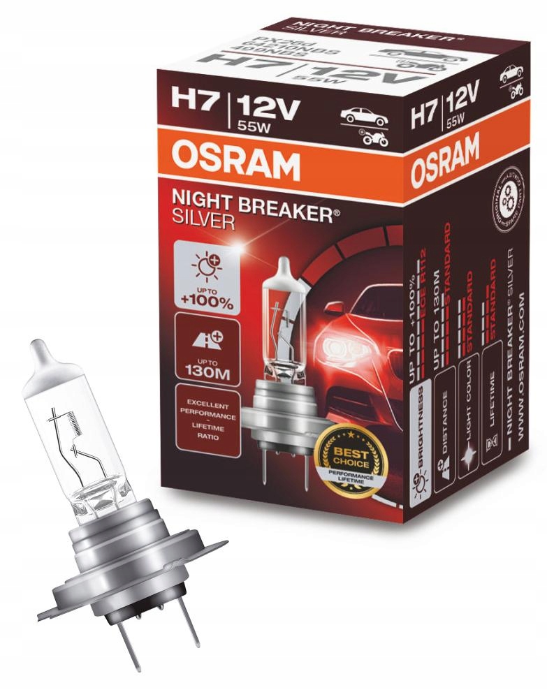 Osram Night Breaker Silver Żarówka H7 12V 55W