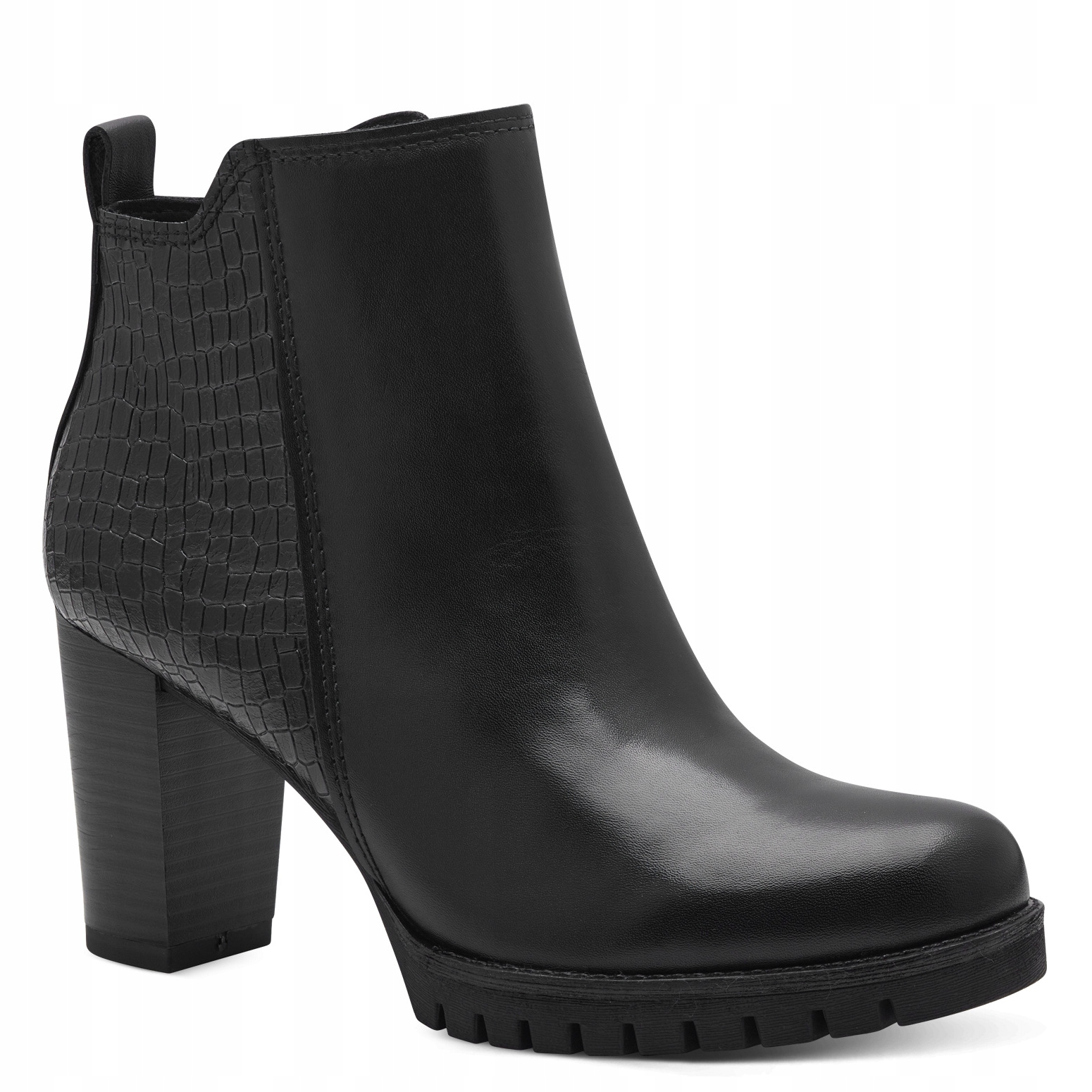 Marco Tozzi 25428-43 Kotníkové Boty Černý Sloupek VEL.39