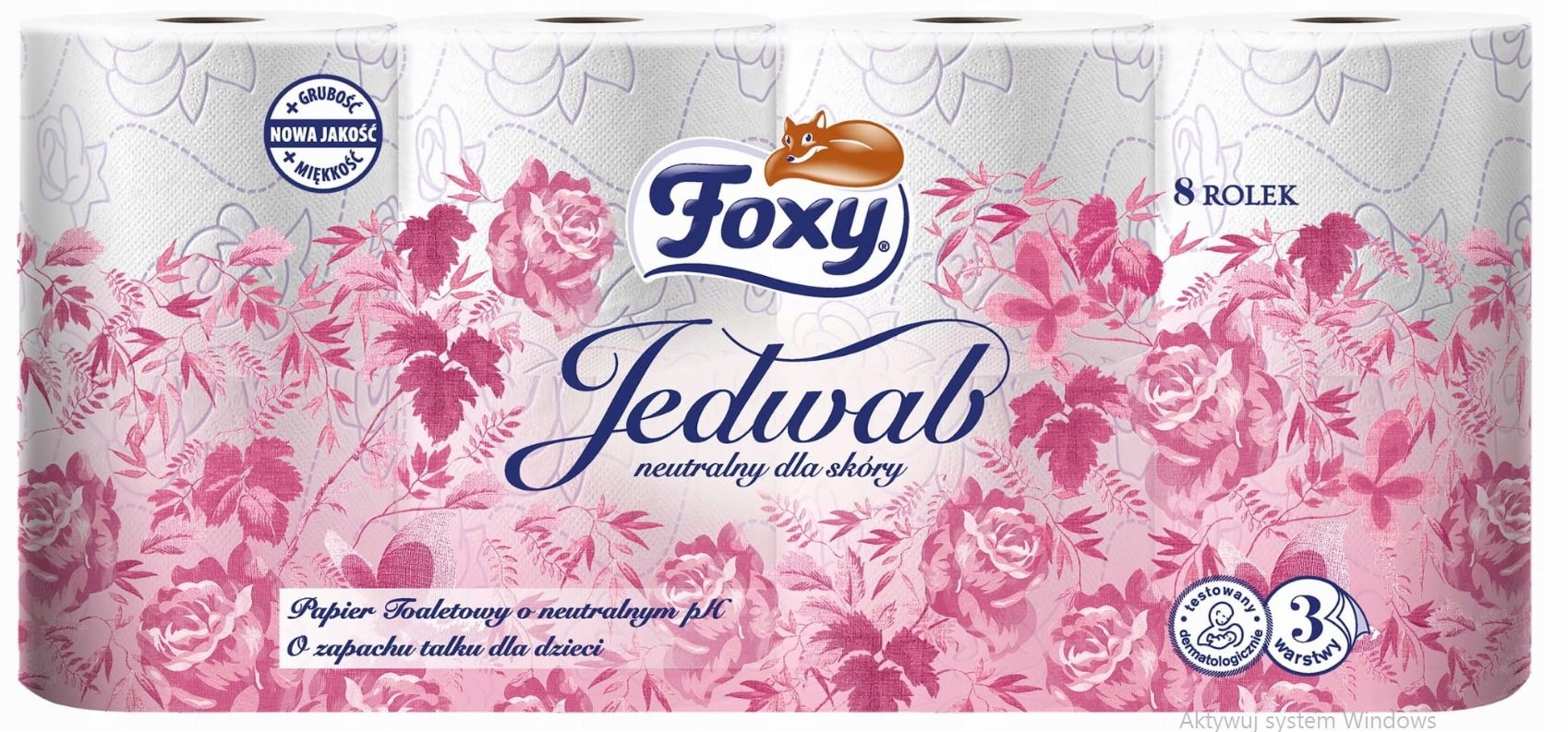 

Foxy Jedwab Papier Toaletowy 3 warstwy 8 rolek