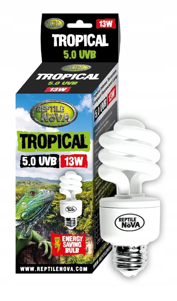 

Reptile Nova Żarówka Uvb 5.0 13W Tropical