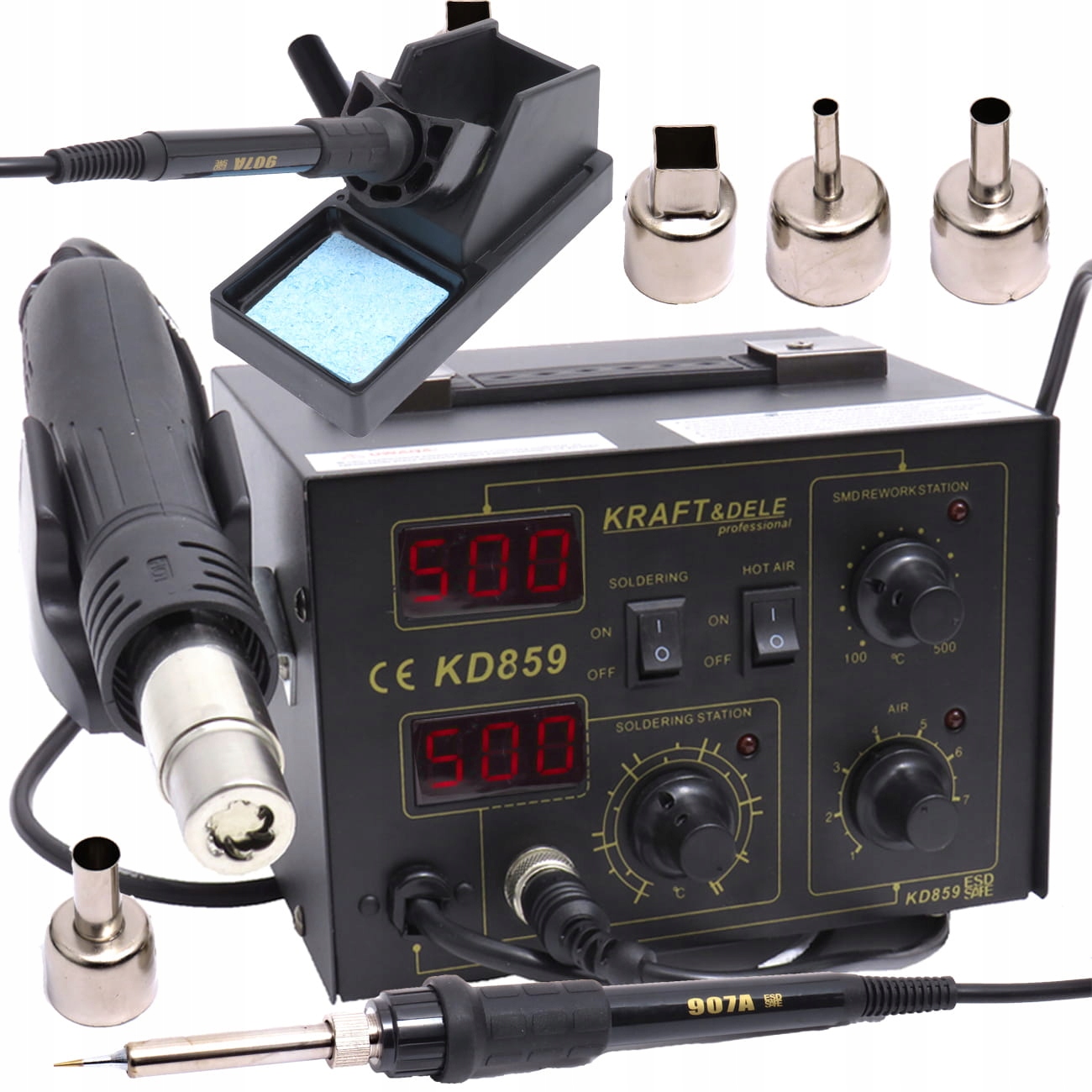 SPAWARKA DO PLASTIKU ZGRZEWARKA 3W1 4DYSZE 700W Kod producenta KD859