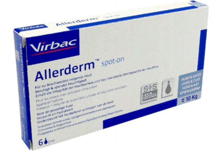 

Virbac Allerderm Spot-On 2 ml 6 pipet