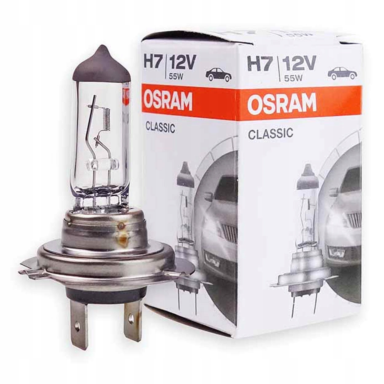Żarówka Osram H7 12V 55W PX26D Mijania Drogowe 64210CLC