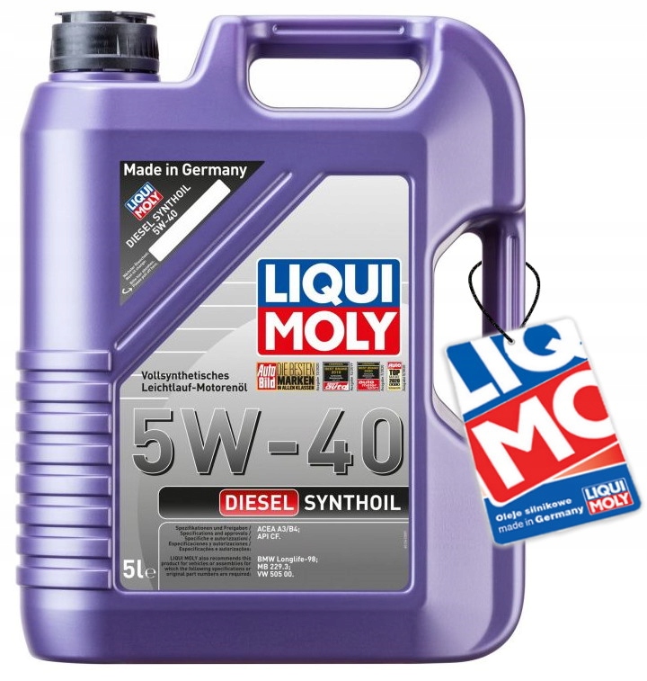 LIQUI MOLY DIESEL SYNTHOIL 5W-40 5L 1341 + GRATIS