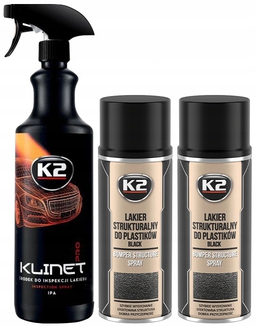 

K2 Lakier Strukturalny Do Plastiku Czarny Klinet