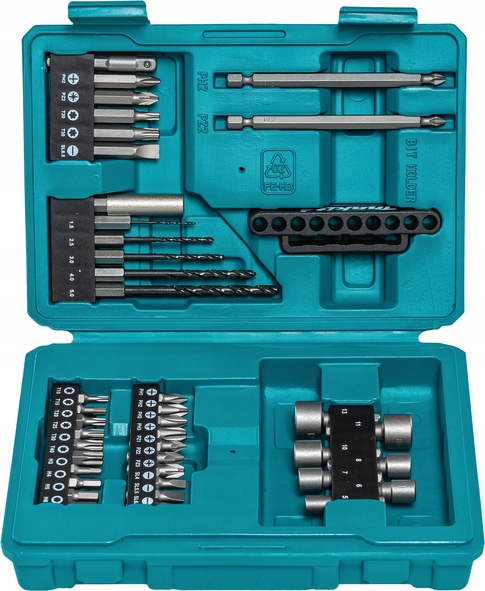 

Makita E-13166 Zestaw Osprzętu W Walizce 42 Szt.
