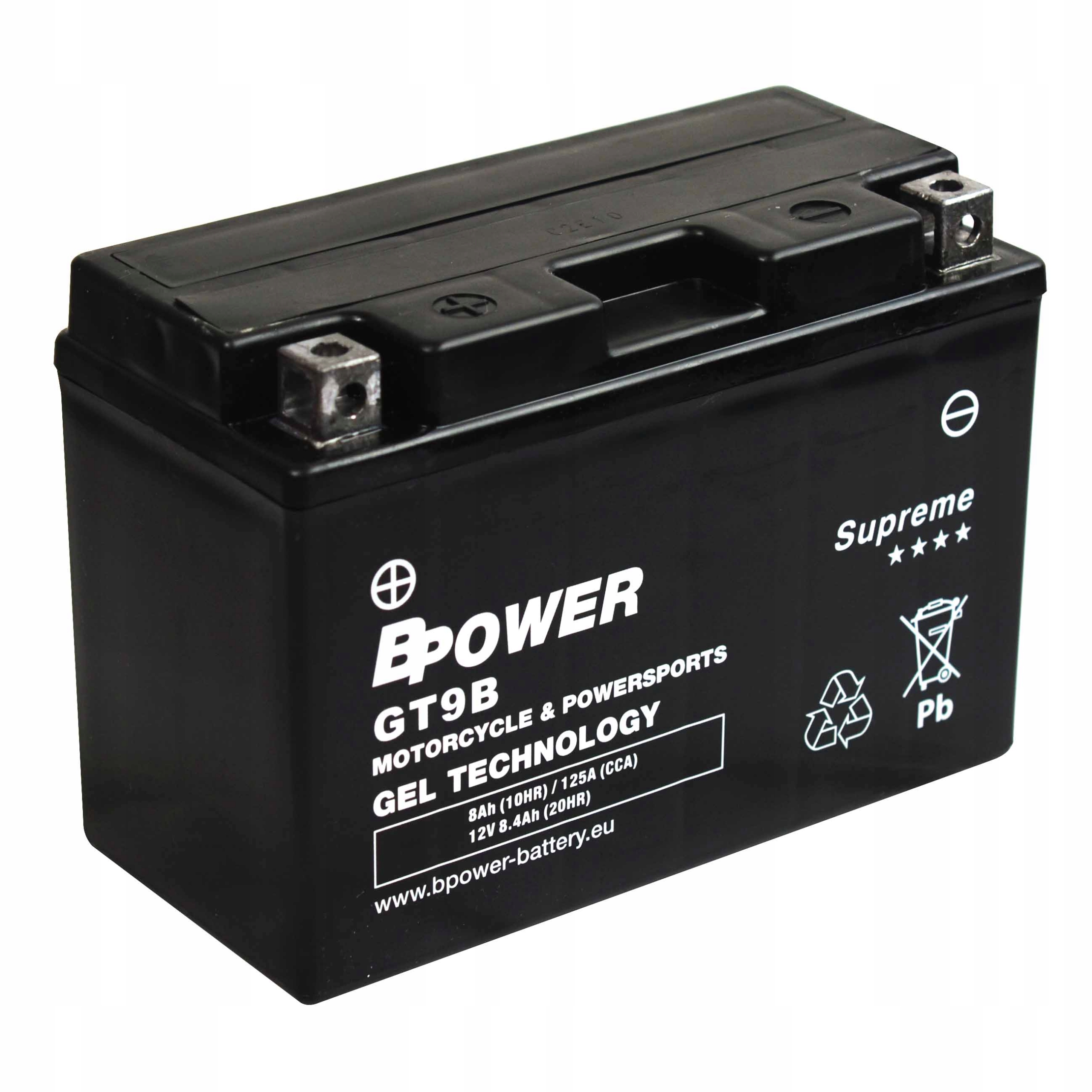 GB5L - BPOWER Supreme GEL GT9B 12V 8Ah 125A YT9B