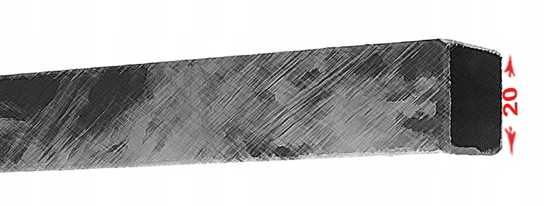 KARNISZ METALOWY KWADRO POJEDYNCZY 200 cm Rodzaj karnisza pojedynczy