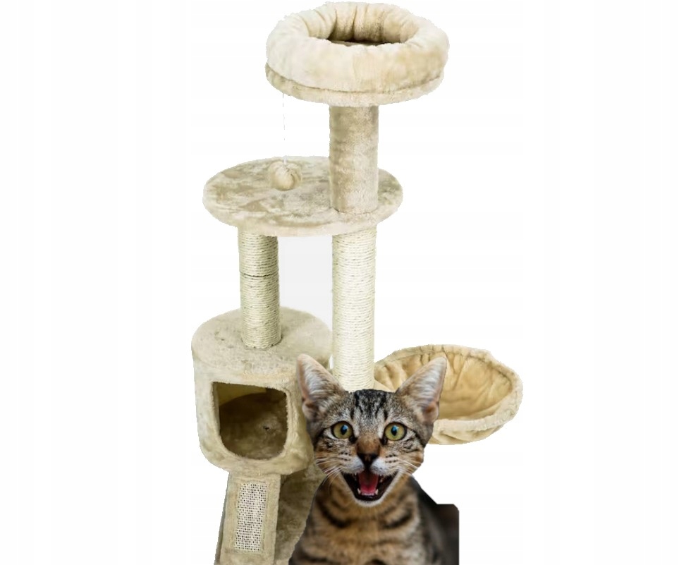 

Drapak Dla Kota Domek Legowisko Słupek Z Zabawką