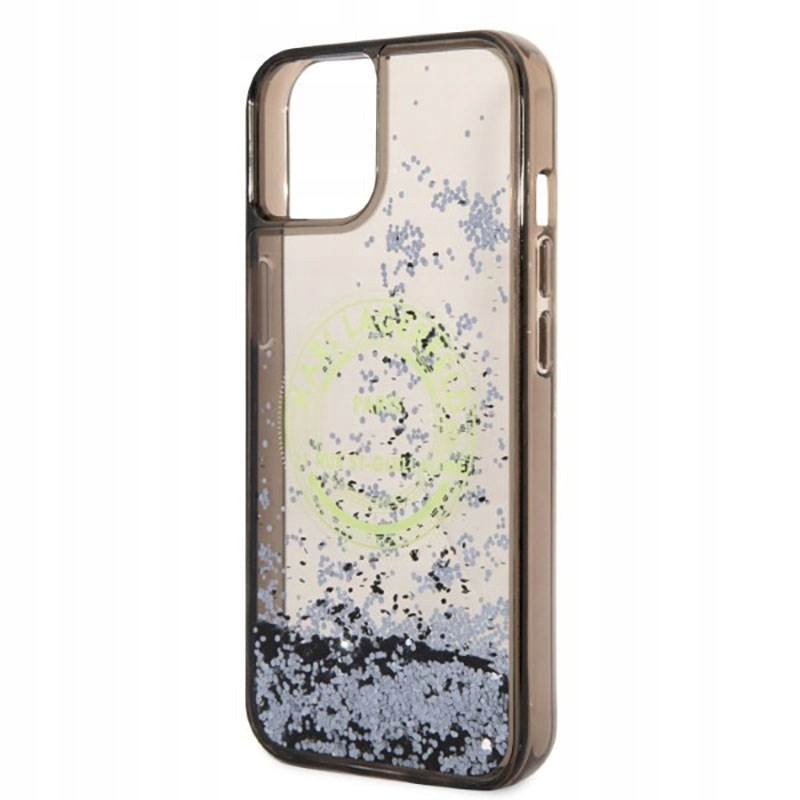 Karl Lagerfeld Liquid Glitter Rsg Logo Case iPhone 14 Plus černý