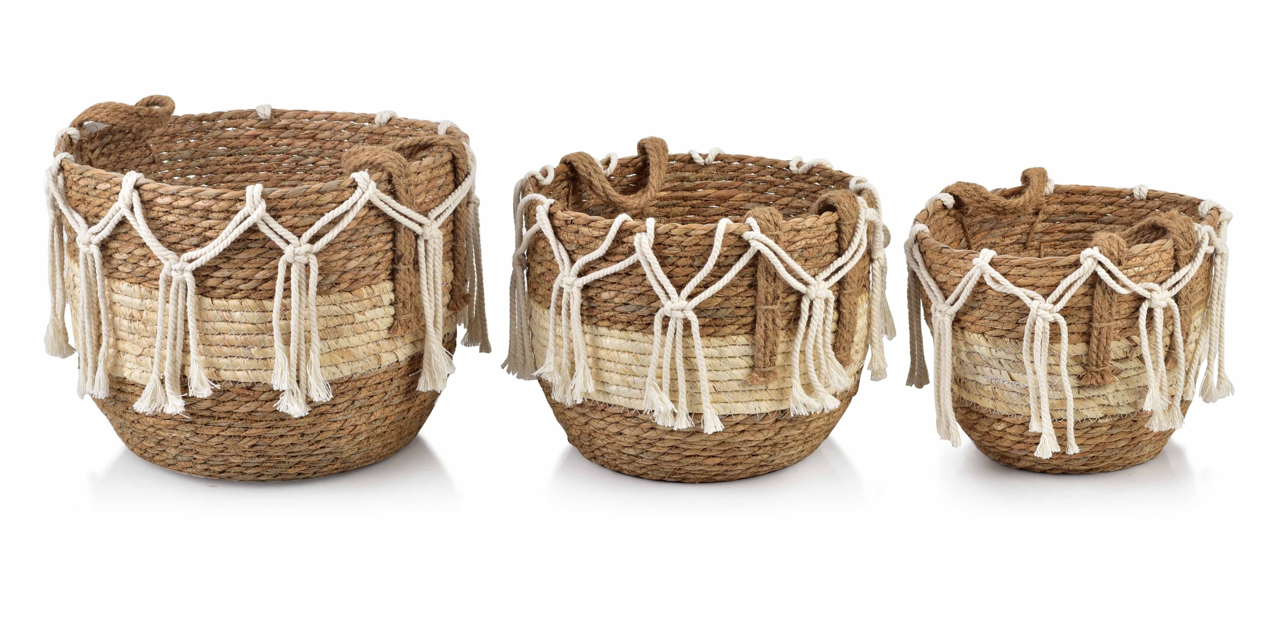 Bali Komplet 3 Koše L 33xh27cm, M 29Xh24cm, S24xh