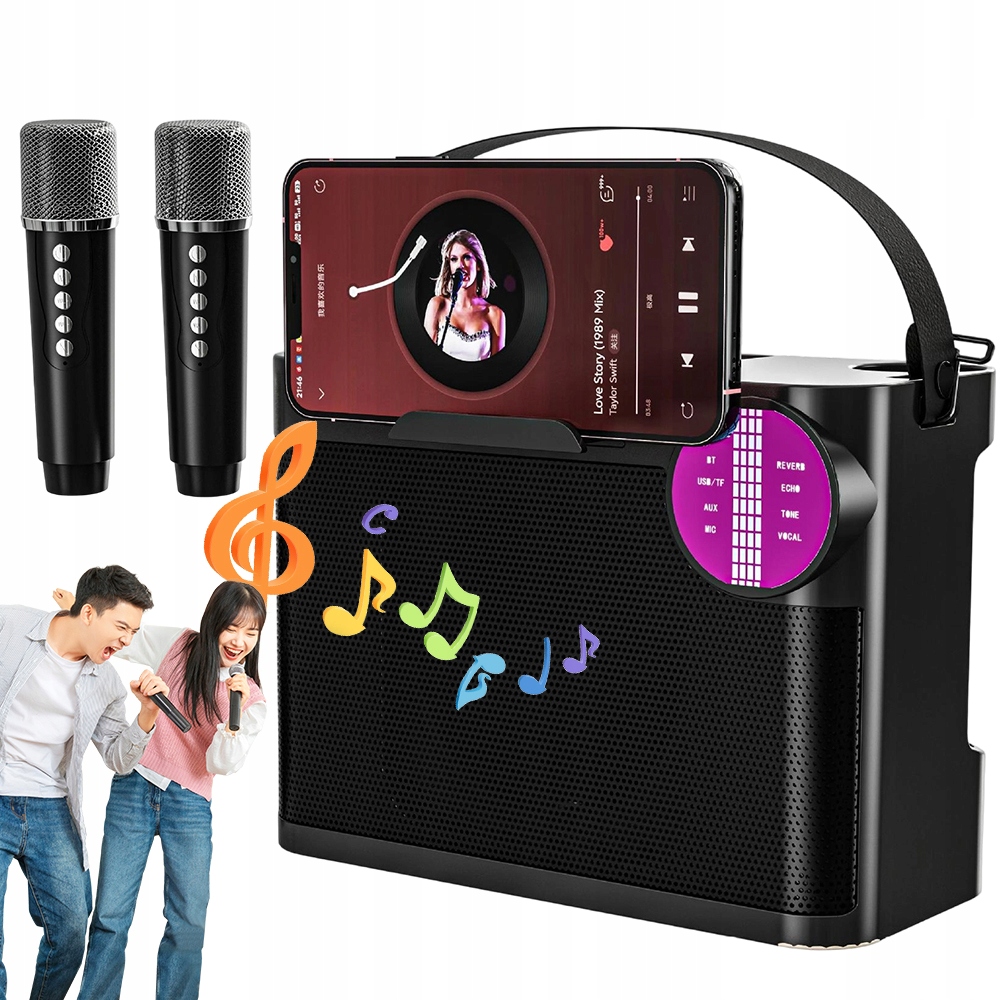 Party Required 10W Karaoke Reproduktor S Bluetooth Audio A Mobilním Držákem