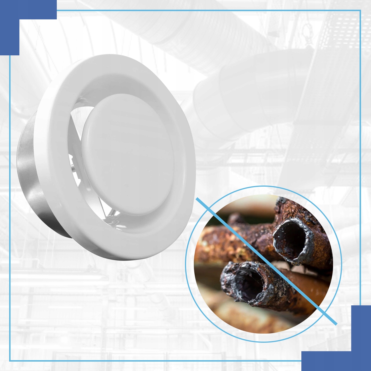 ZAWÓR WYWIEWNY ANEMOSTAT KRATKA WYCIĄG STYL 125 Marka Wentec