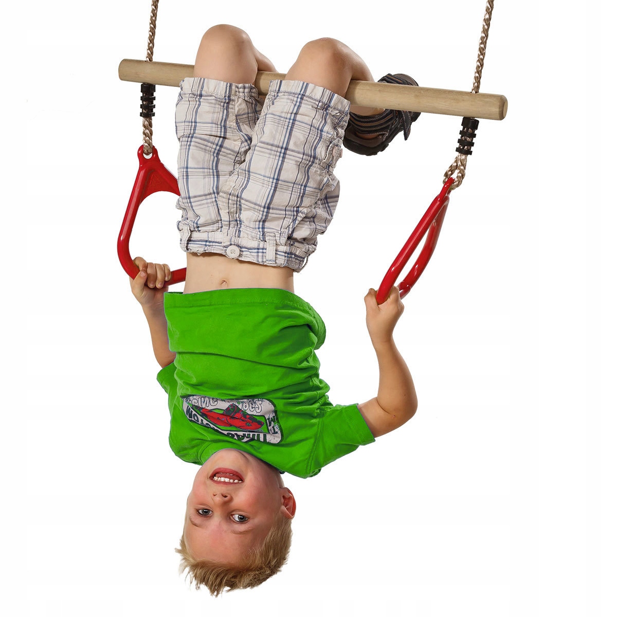 Huśtawka dla Dzieci Trapez Gimnastyczny Kbt czerwo-Zdjęcie-0