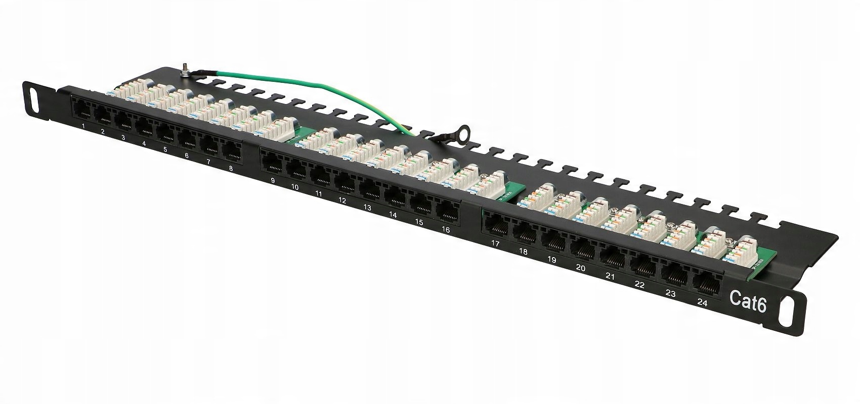 

Patchpanel 24 porty Extralink CAT6 Utp 0,5U