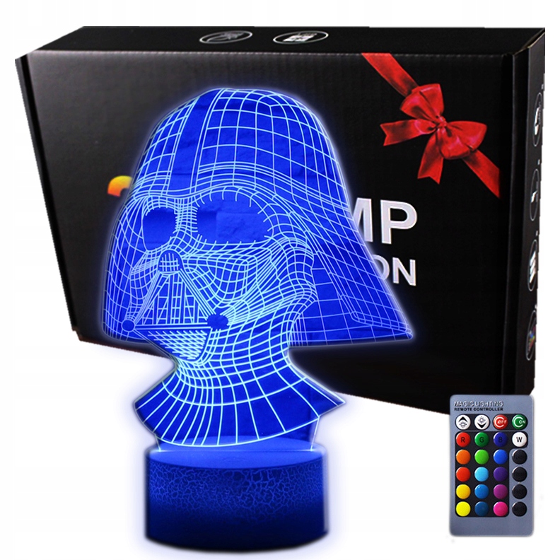 

Lampka 3D nocna led usb Wars Darth Vader