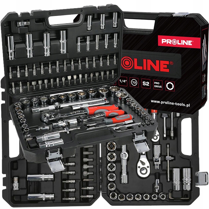 Proline Sada Nástrčné Kľúče 1/2" 1/4" Torx Bity Nástavce CrV W
