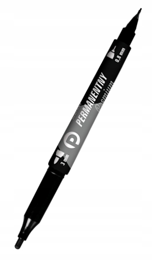 

Marker Permanentny Dwustronny Premium Czarny