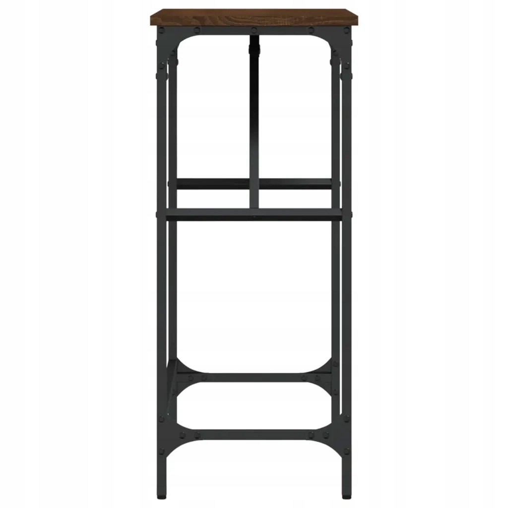vidaXL Stolik konsolowy, brązowy dąb, 75x32x75 cm Wysokość mebla 75 cm