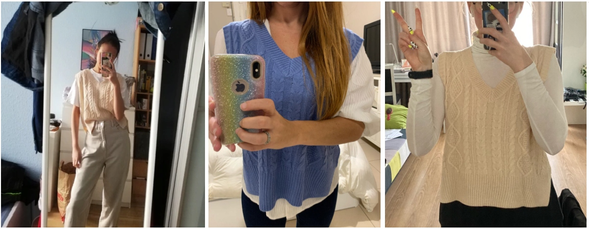 KAMIZELKA SWETERKOWA NA KOSZULĘ SWETER BEZ RĘKAWÓW Marka inna