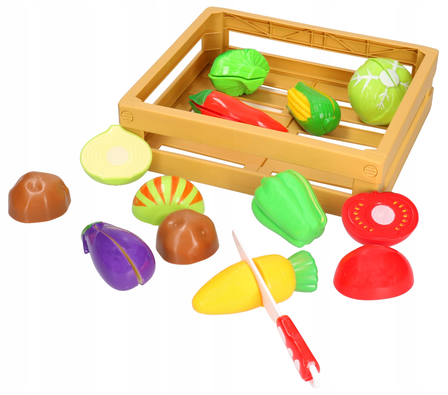 Warzywa do krojenia w skrzynce na rzepy Marka Dromader