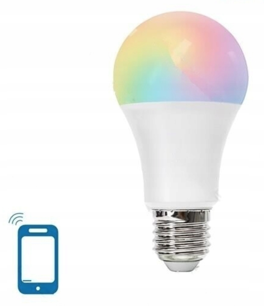 Żarówka Smart LED E27 A60 9W RGB ciepła zimna WiFi Rodzaj gwintu E27