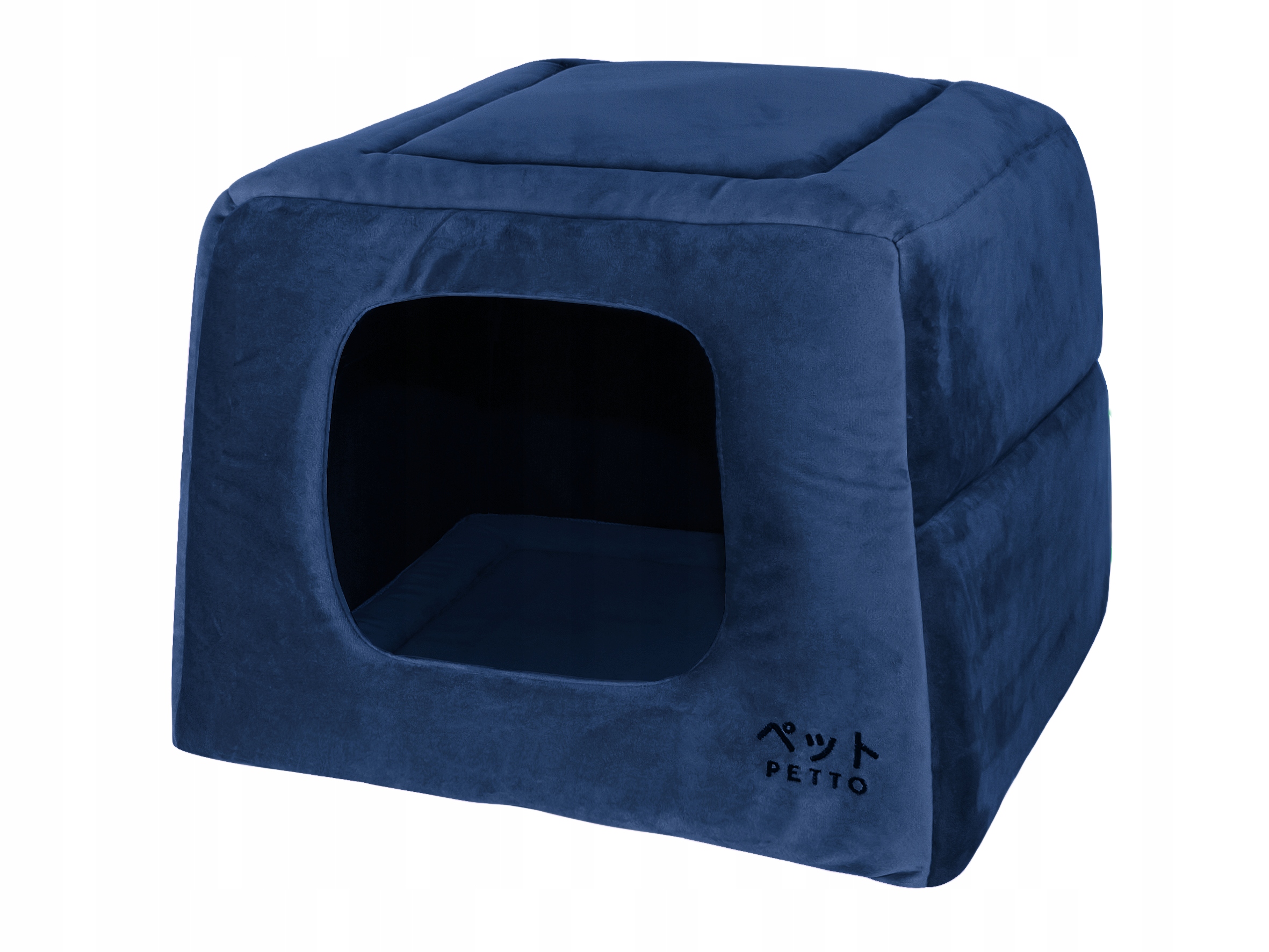 Levně Petto Domeček pelíšek 2v1 Uchi Velvet Granátové