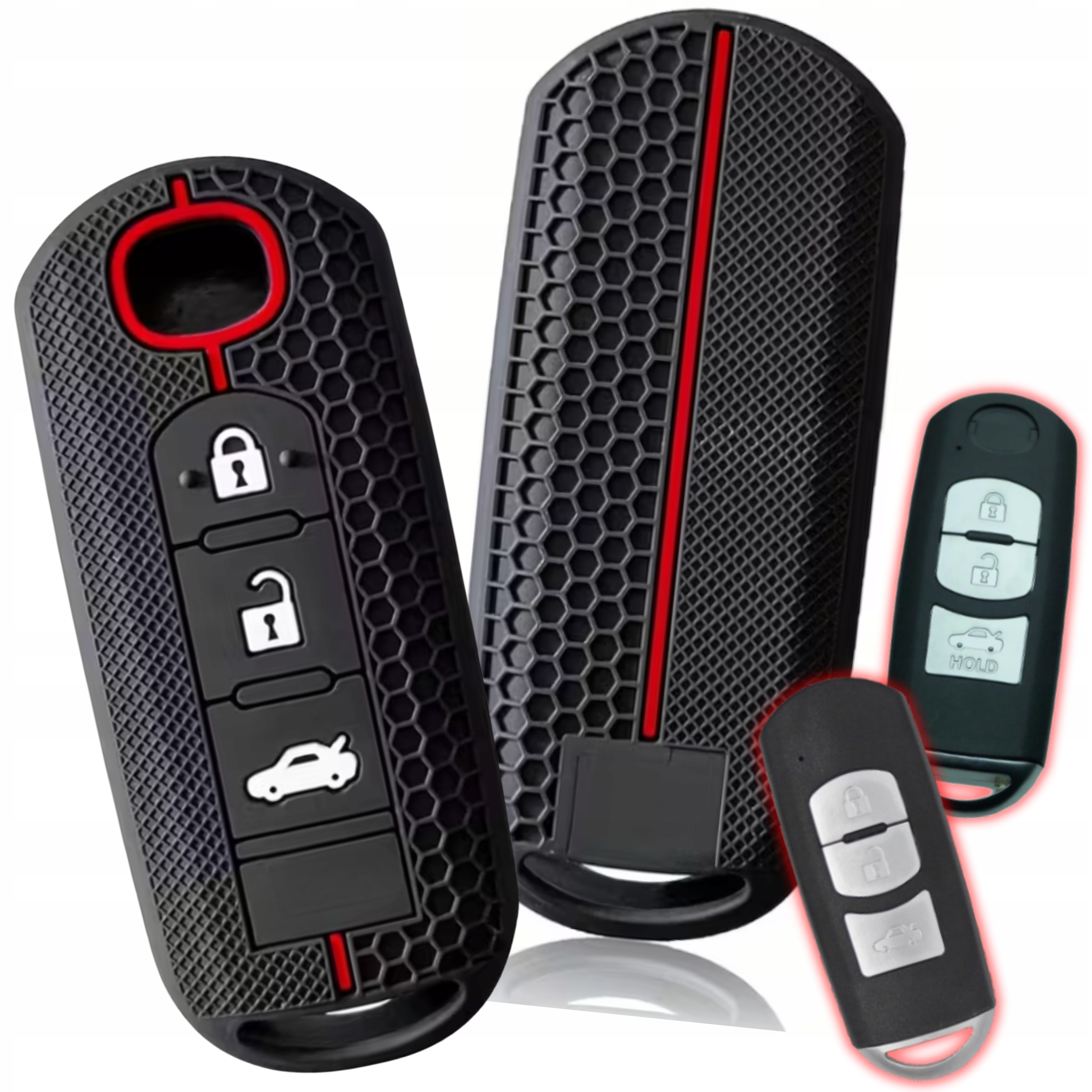 Silikonowe Etui Ochronne Na Kluczyk Pilot Mazda 2, 3, 6, CX-5, CX-3, MX-5