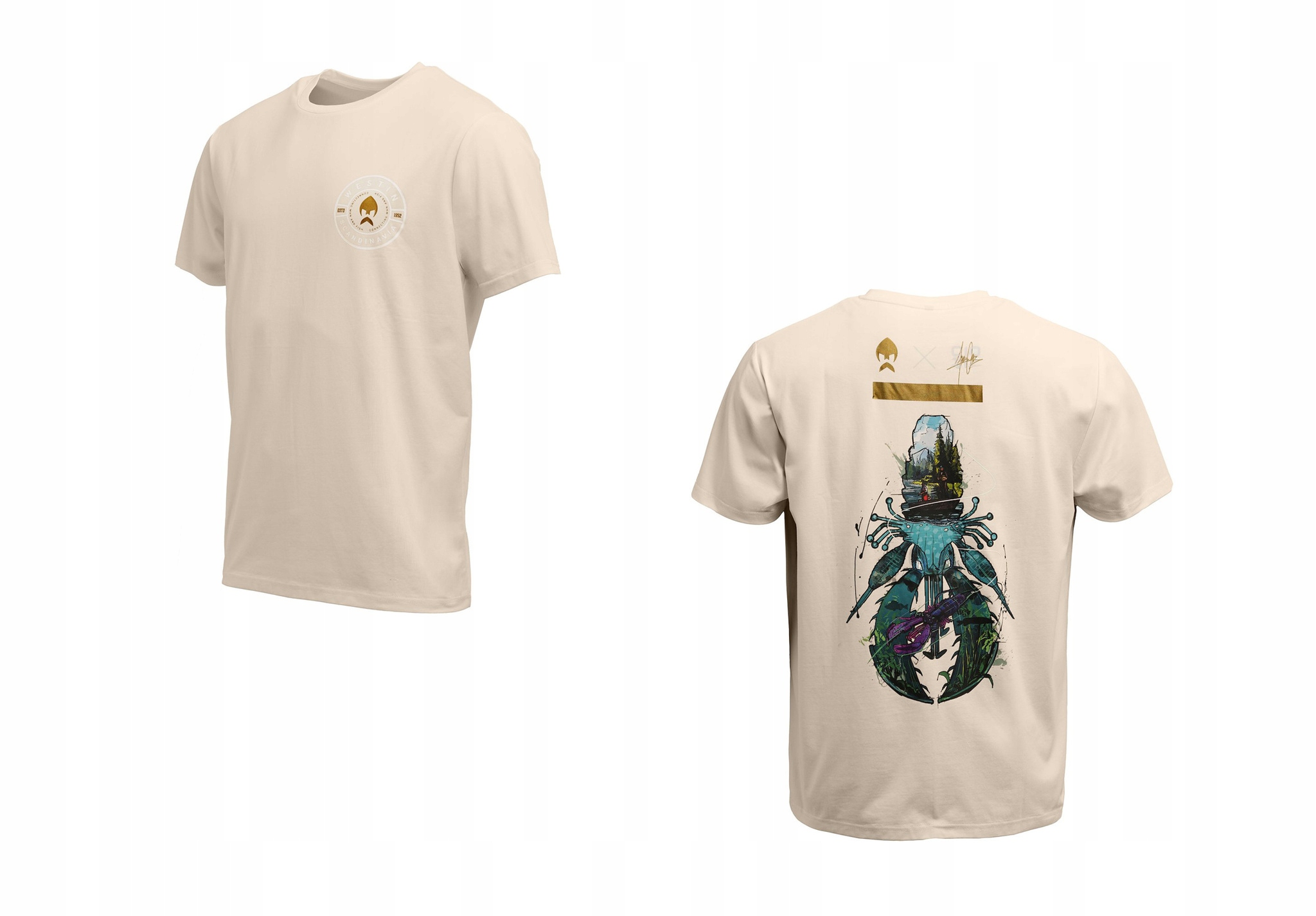 Koszulka Z Krótkim Rękawem Westin Crecraw BEIGE-3XL