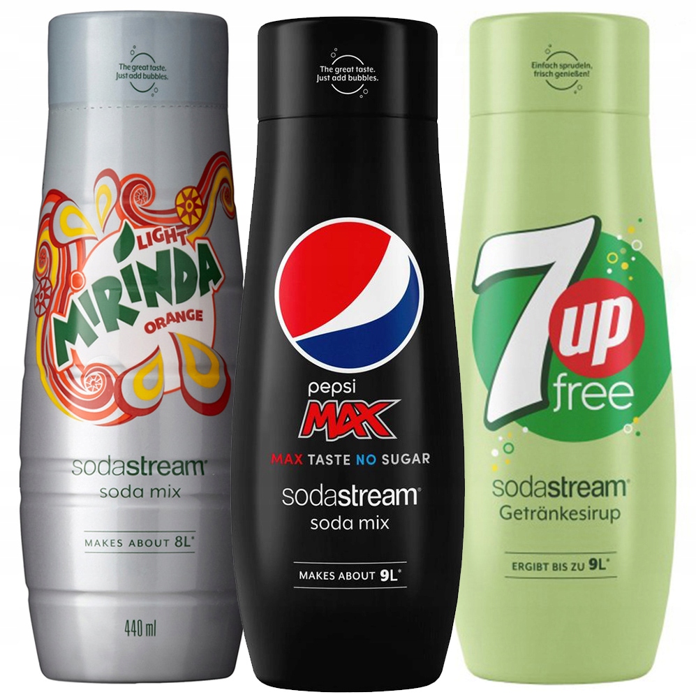 3x сироп sodastream 7up pepsi mirinda без сахара в Украине купить из ...