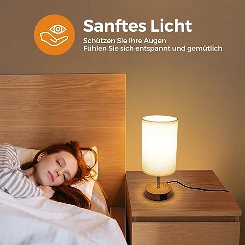 SURIIGHT LAMPKA NOCNA DOTYKOWA Z USB A C OŚWIETLENIE LED Z ŻARÓWKĄ — miniatura 6