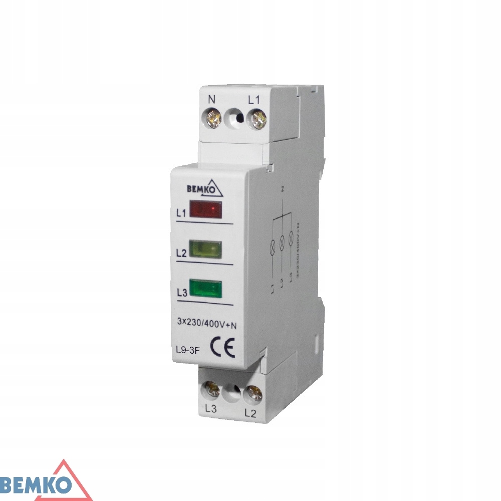 LAMPKA SYGNALIZACYJNA TRÓJFAZOWA NAPIĘCIOWA BEMKO