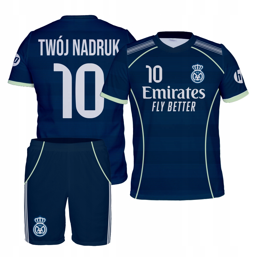 Fotbalové oblečení Real Granátové Jablko tričko kraťasy Vlastní Potisk velikost 134