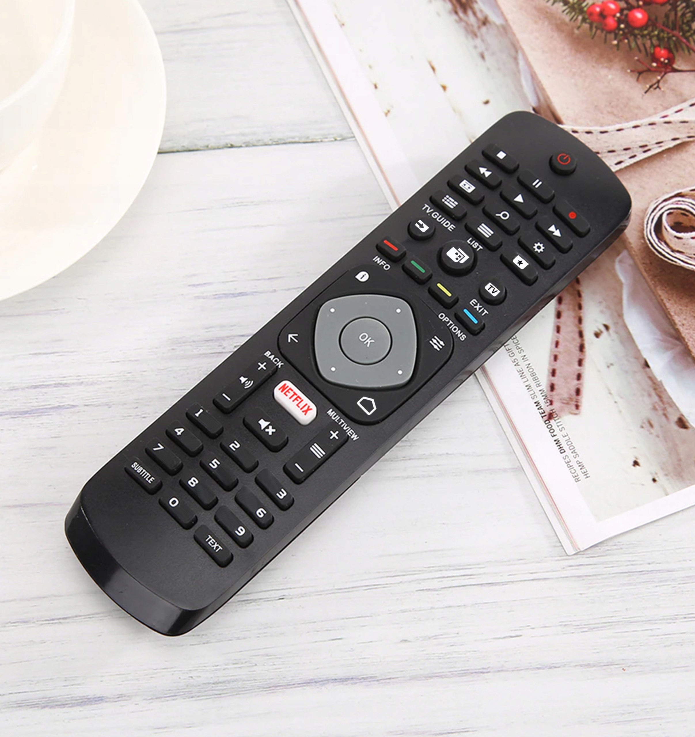 PILOT DO TV PHILIPS WSZYSTKIE MODELE LED 3D 4K HD NETFLIX UNIWERSALNY SMART Informacje o bezpieczeństwie CE