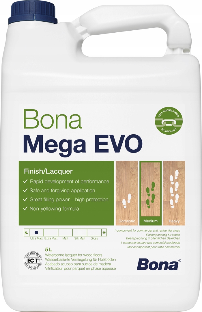Bona Evo Ultramat 5L vodní lak na parkety a dřevo