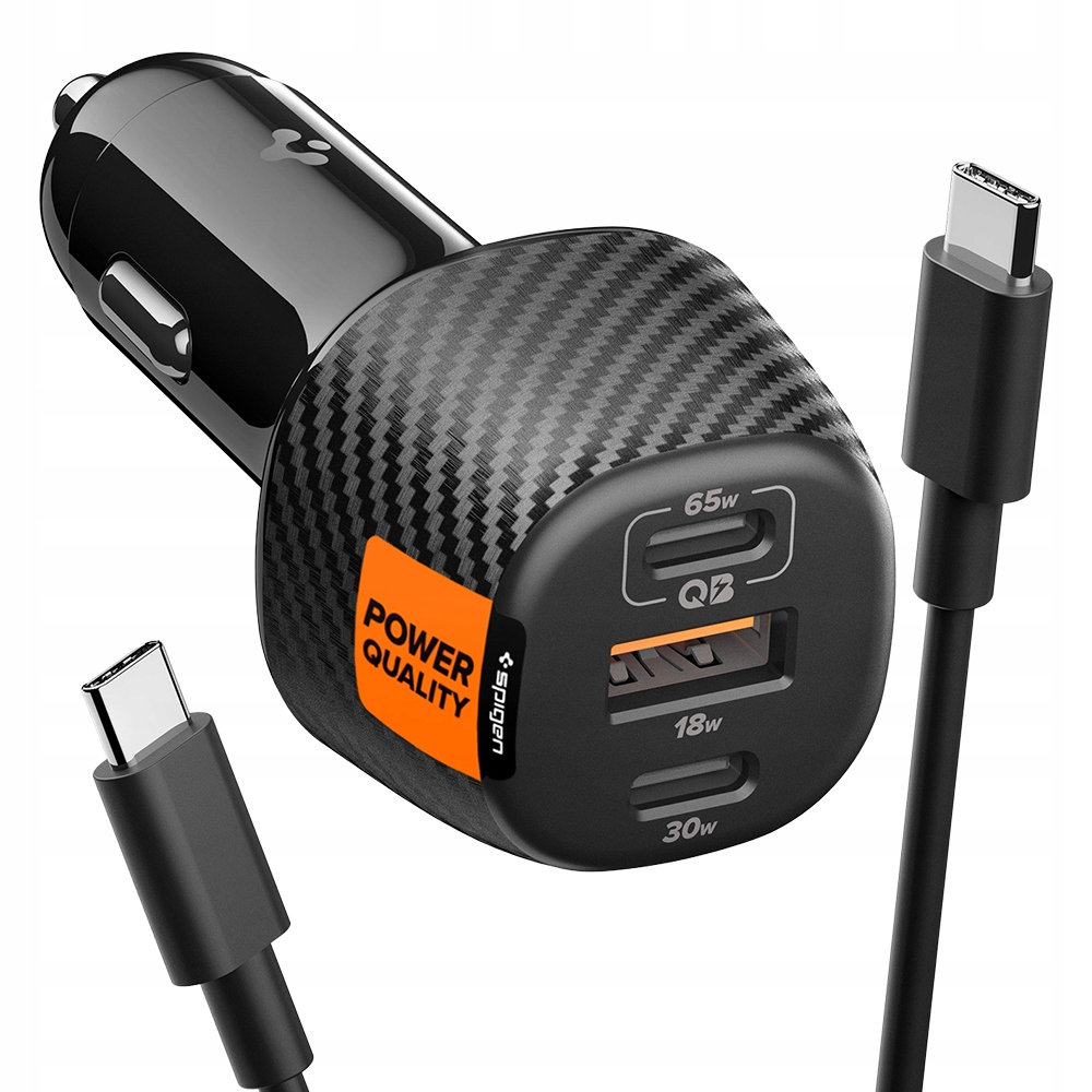 automobilová do auta Spigen Essential 113W 2x Usb-c Pd Usb-a pro nákladní automobily