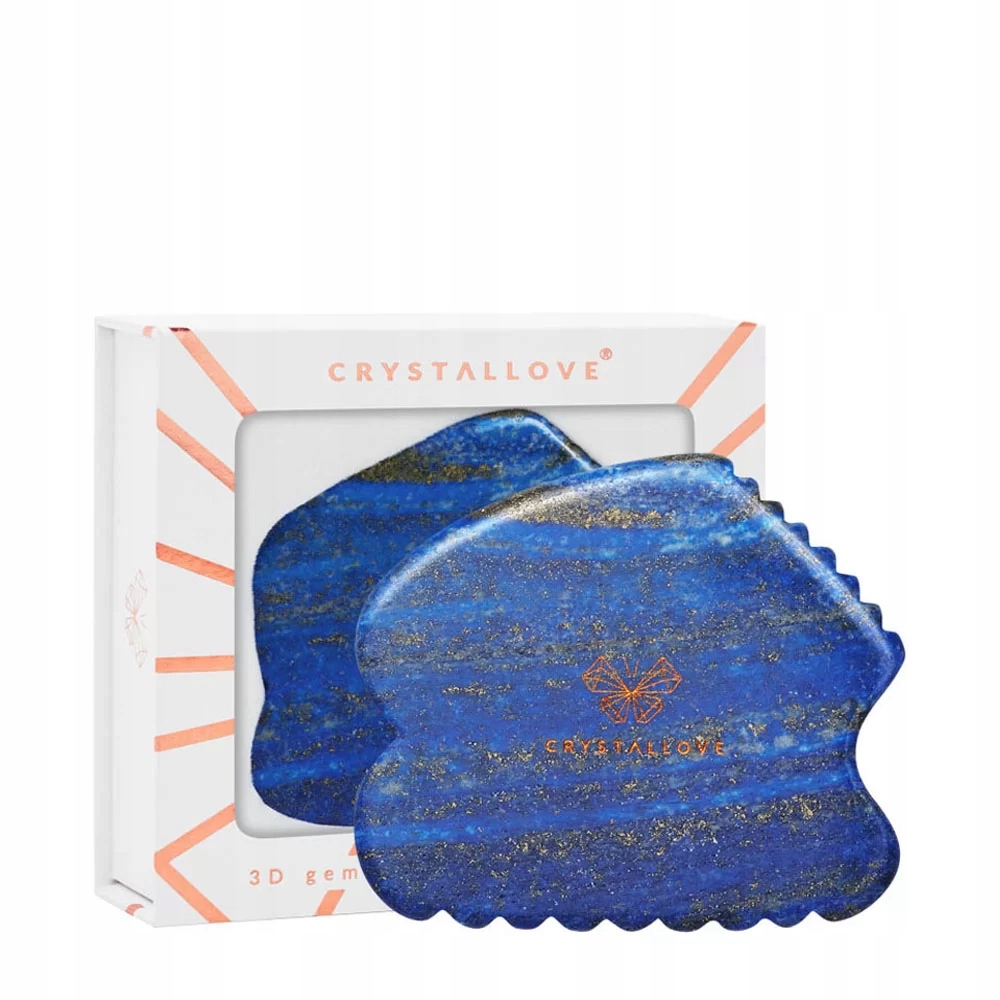 Crystallove Lapis lazuli Contour Gua Sha – destička gua sha z lapisu lazuli