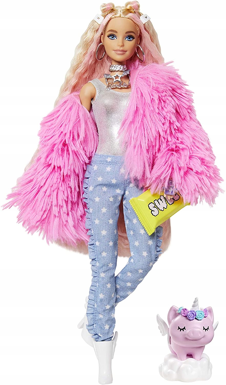 

Barbie Extra Moda Lalka puchata kurtka GRN28