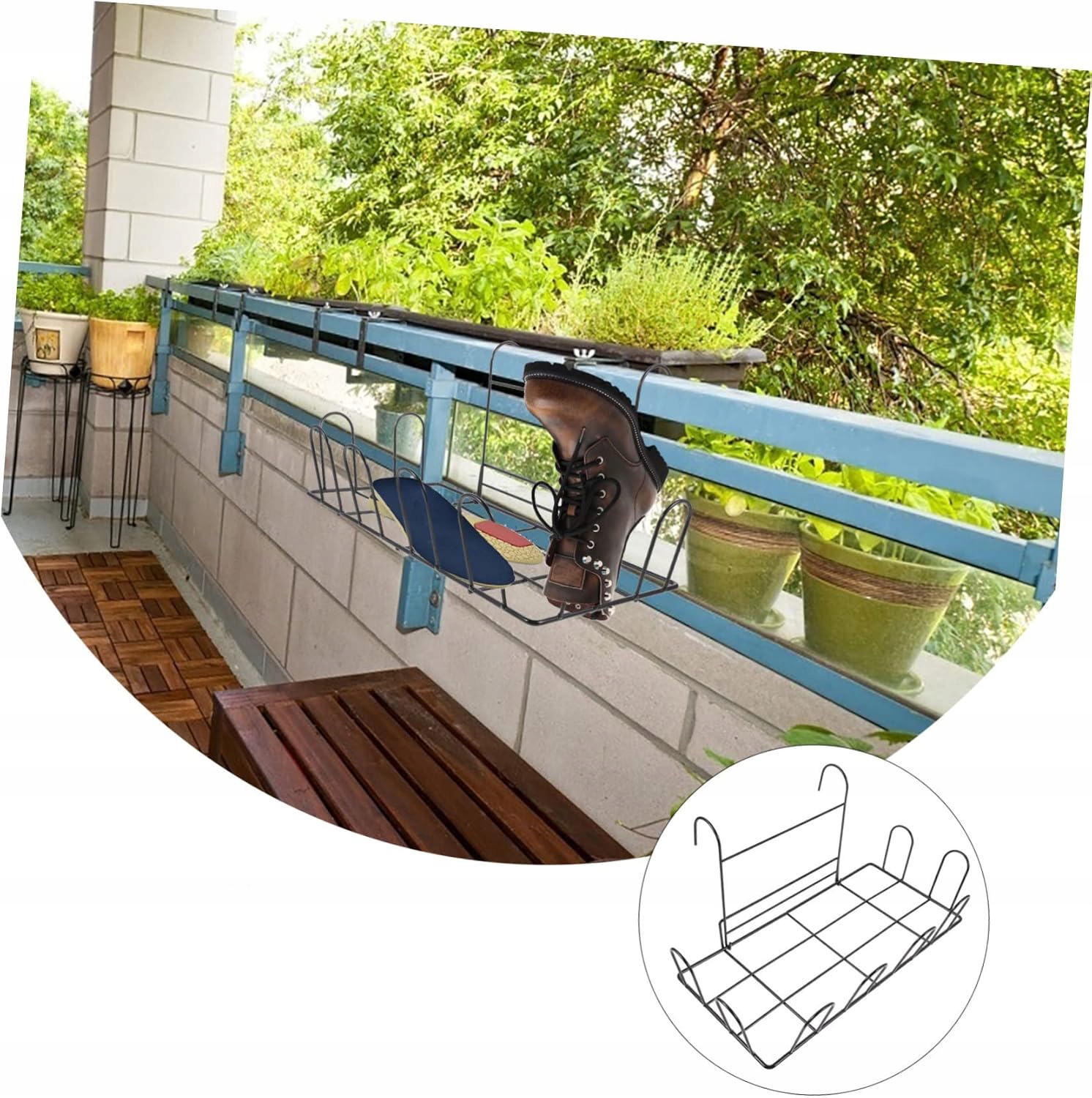 Levně Sušák Na Parapetu S Vysokou Stabilitou A Snadným Čištěním, Černá