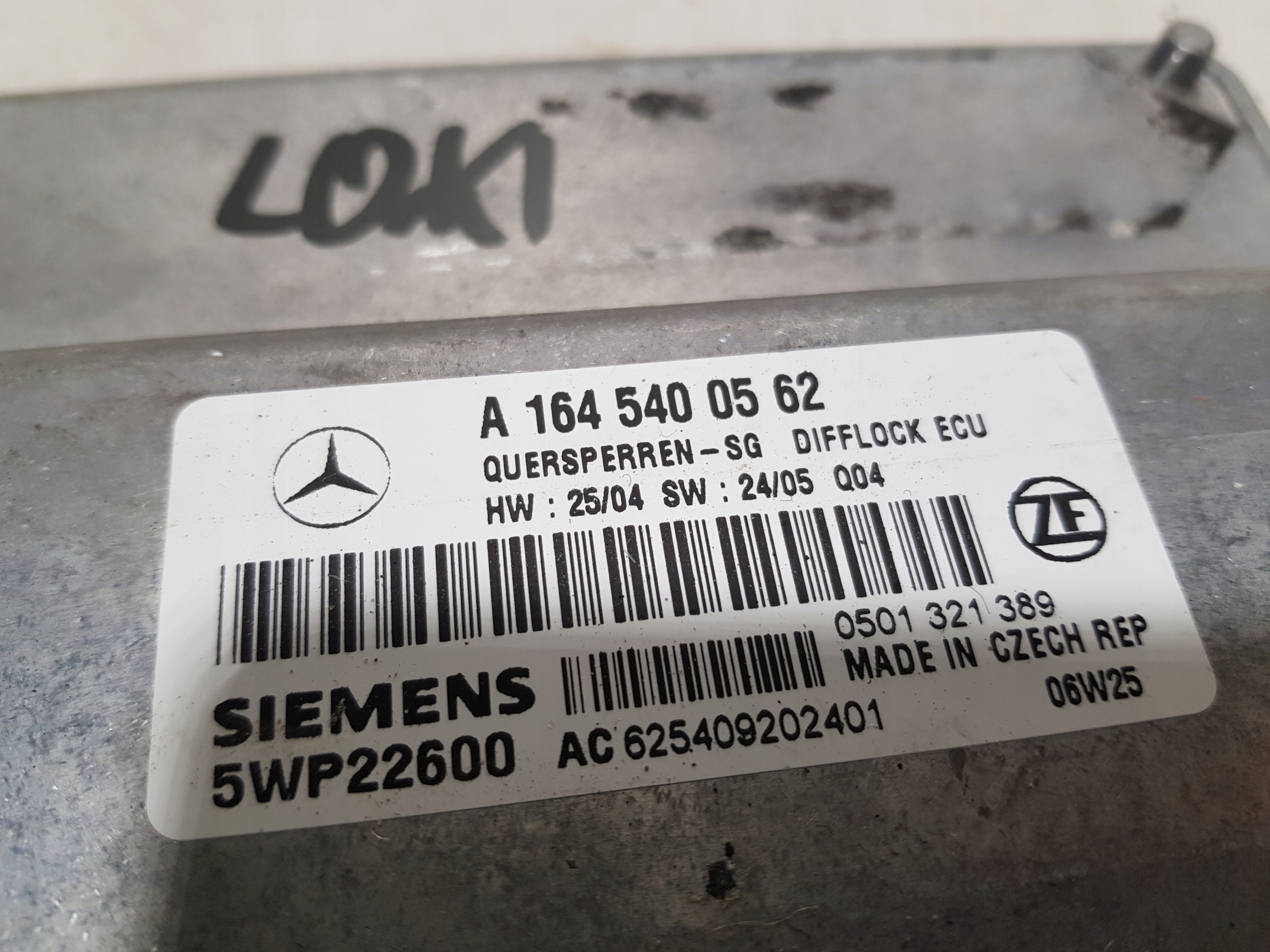 control unit REDUKTORA A1645400562 MERCEDES ML W164