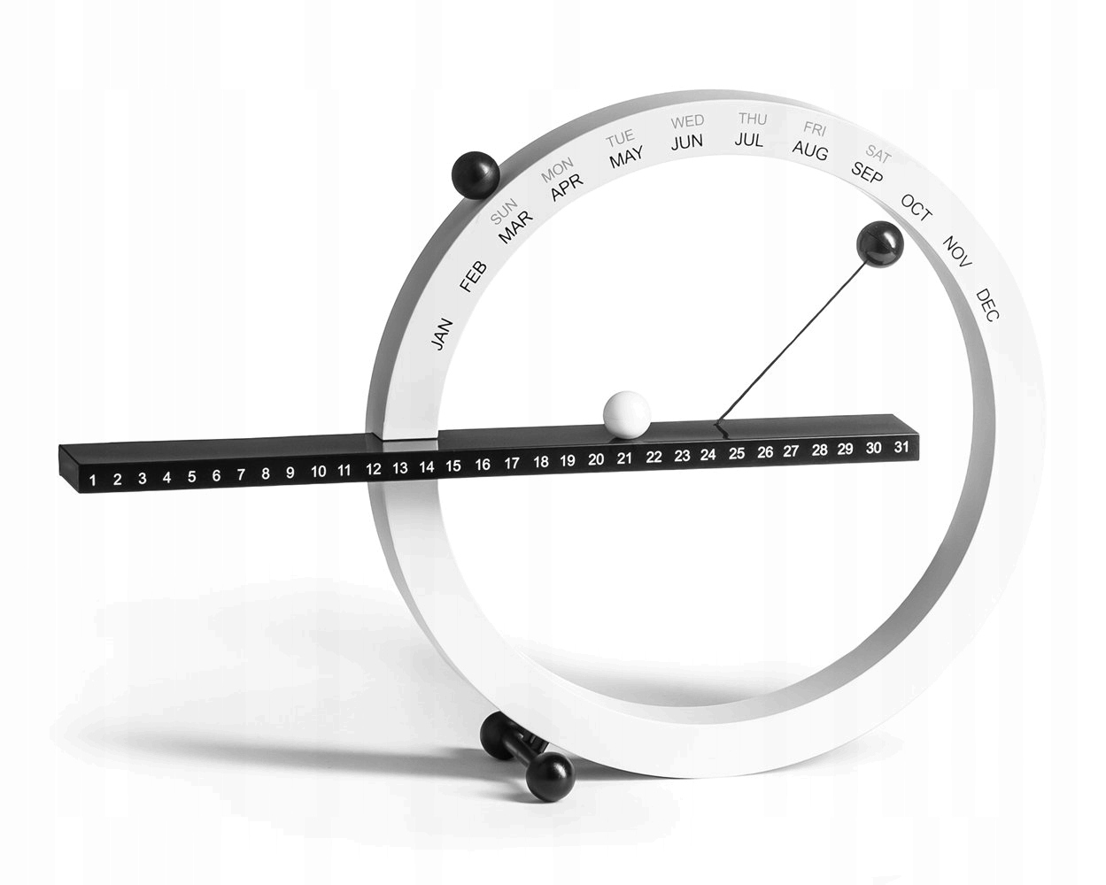 Magnetický kalendář (věčný) Bílý Dárek Gadž