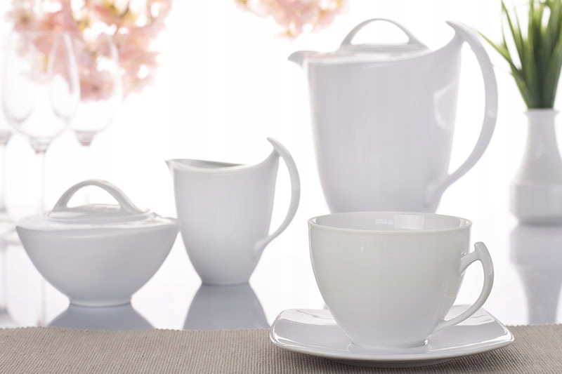 Kávový servis Porcelánový set na kávu 12 os 27 el Ćmielów Akcent